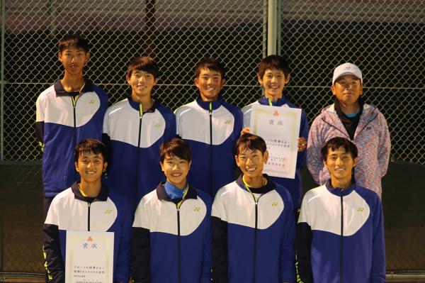 ソフトテニス部
新人戦県大会 団体・個人優勝
